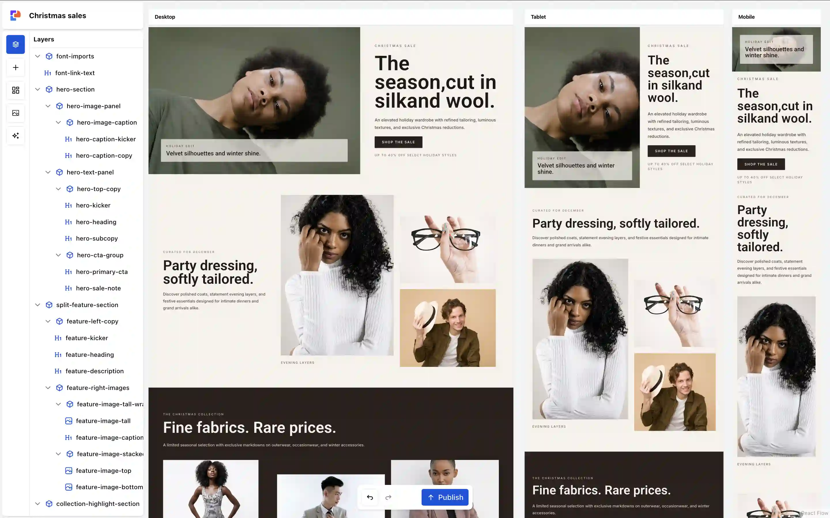 PageFusion drag-and-drop page builder